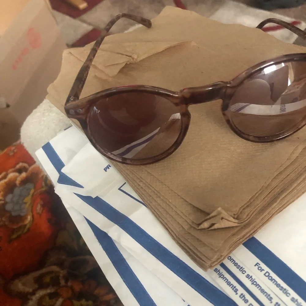 Brown Tortoiseshell Round Sunglasses